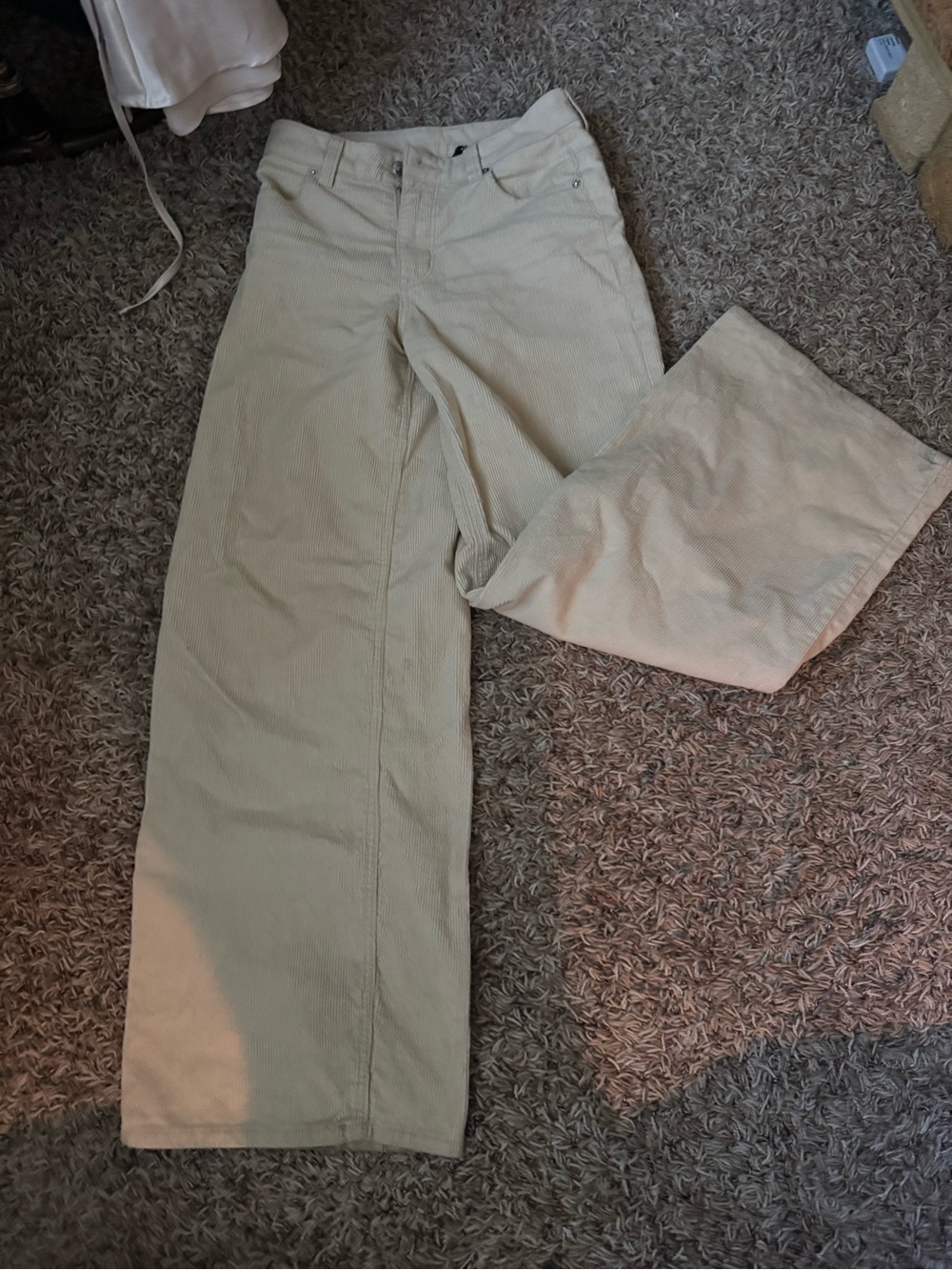 H&M Cream Straight-Leg Women's Jeans